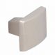 Matte Nickel Arc Rectangular Knob